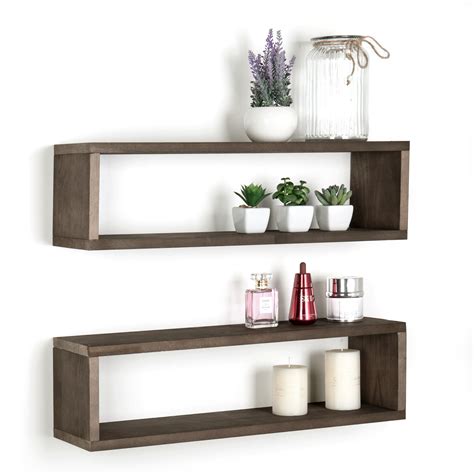 wall mounted floating shelves